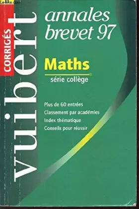 Couverture du produit · Maths, STT-STI-STL-SMS: [tous les sujets du bac 1996 , non corrigés
