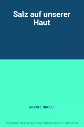 Couverture du produit · Salz auf unserer Haut