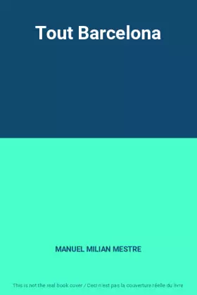 Couverture du produit · Tout Barcelona