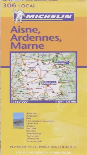 Couverture du produit · Carte routière : Aisne - Ardennes - Marne, N° 11306