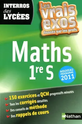 Couverture du produit · INTERROS DES LYCEES MATHS 1ERE