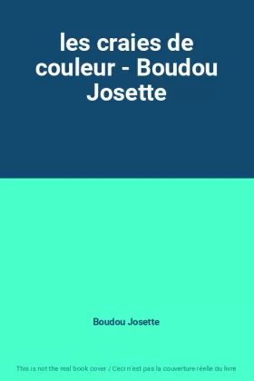 Couverture du produit · les craies de couleur - Boudou Josette