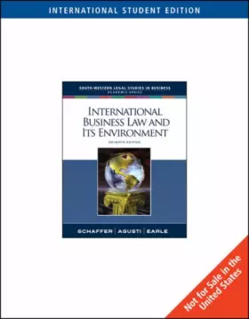 Couverture du produit · International Business Law and Its Environment