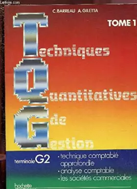 Couverture du produit · TECHNIQUES QUANTITAT. GESTION TERM G2 T02
