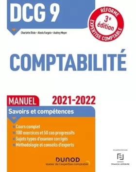 Couverture du produit · DCG 9 Comptabilité - Manuel - 2021/2022: Réforme Expertise comptable (2021-2022)