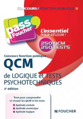 Couverture du produit · QCM de logique et Tests psychotechniques Concours fonction publique 2e édition