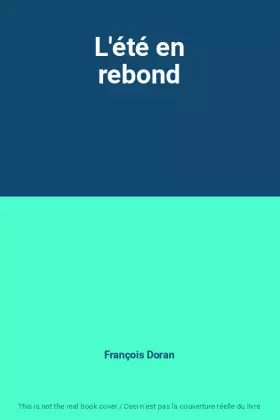 Couverture du produit · L'été en rebond