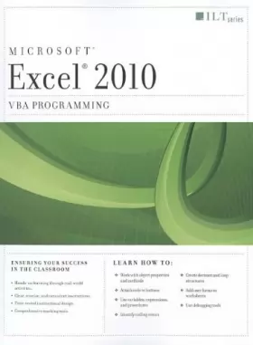 Couverture du produit · Excel 2010: VBA Programming