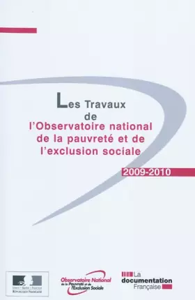 Couverture du produit · Les travaux de l'observatoire national de la pauvreté et de l'exclusion