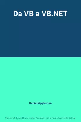 Couverture du produit · Da VB a VB.NET