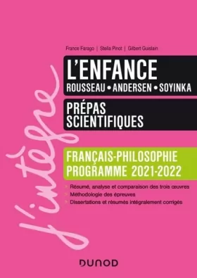 Couverture du produit · L'enfance - Prépas scientifiques Français-Philosophie - 2021-2022 (2021-2022)