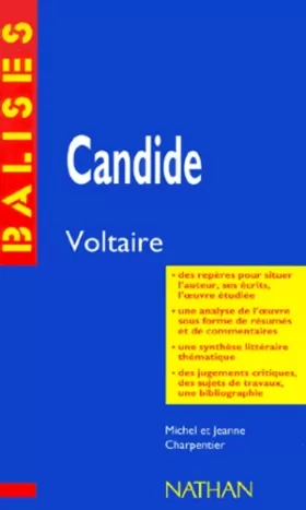 Couverture du produit · Candide, Voltaire : Résumé analytique, commentaire critique, documents complémentaires