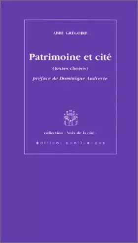 Couverture du produit · Patrimoine et cité