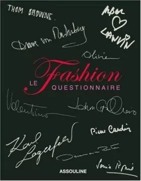 Couverture du produit · Fashion Questionnaire