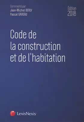 Couverture du produit · Code de la construction et de l'habitation 2018