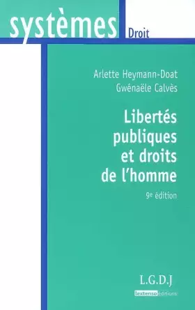Couverture du produit · Libertés publiques et droits de l'homme