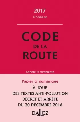 Couverture du produit · Code de la route: Annoté et commenté
