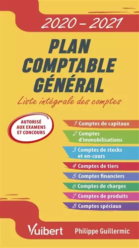 Couverture du produit · Plan comptable général 2020-2021: Liste intégrale des comptes