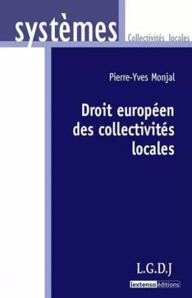 Couverture du produit · Droit européen des collectivités locales
