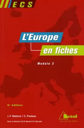 Couverture du produit · L'Europe en fiches