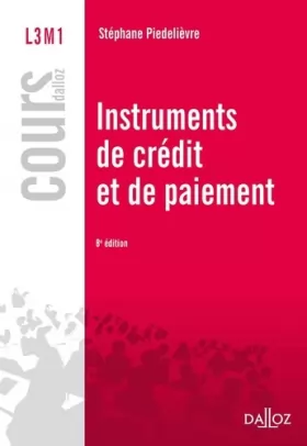 Couverture du produit · Instruments de crédit et de paiement - 8e éd.