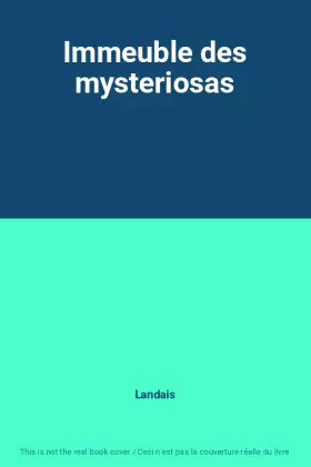 Couverture du produit · Immeuble des mysteriosas