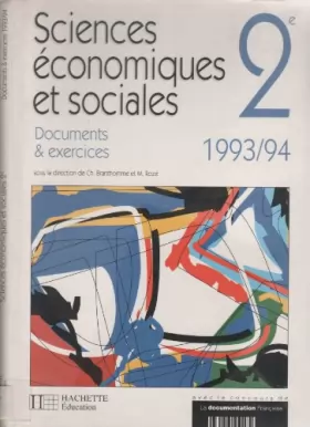 Couverture du produit · Sciences économiques et sociales, 2e : Documents et exercices