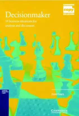Couverture du produit · Decisionmaker: 14 Business Situations for Analysis and Discussion