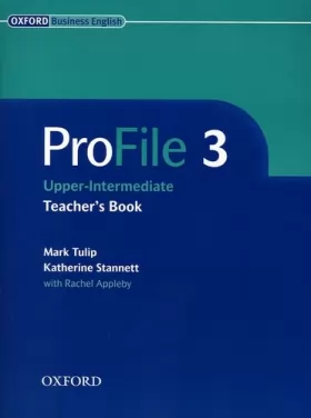 Couverture du produit · ProFile 3: Teacher's Book