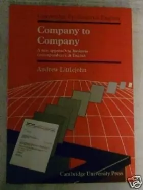 Couverture du produit · Company to Company: A New Approach to Business Correspondence in English