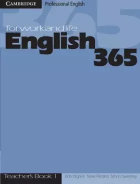 Couverture du produit · English 365 Teacher's Book 1