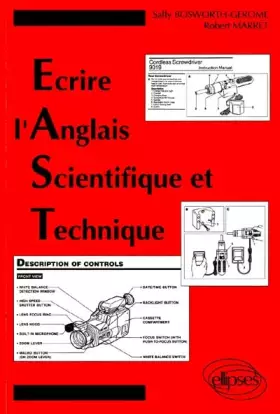 Couverture du produit · Ecrire l'anglais scientifique et technique: E.A.S.T