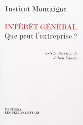 Couverture du produit · Intérêt général: que peut l'entreprise ?
