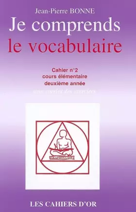 Couverture du produit · Je comprends le vocabulaire CE2