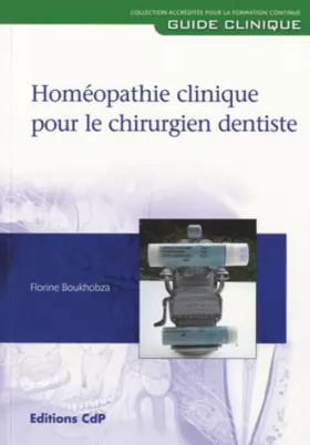 Couverture du produit · Homéopathie clinique pour le chirurgien dentiste