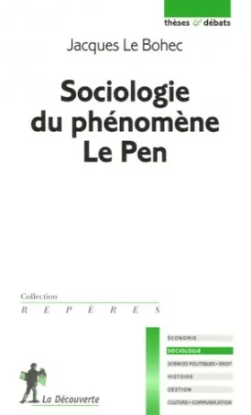 Couverture du produit · Sociologie du phénomène Le Pen