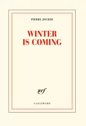 Couverture du produit · Winter is coming