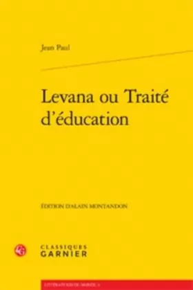 Couverture du produit · Levana ou Traité d'éducation