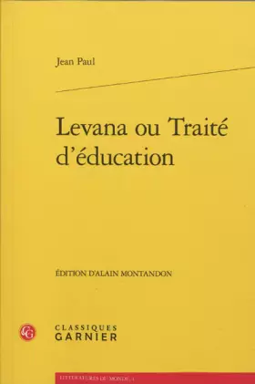Couverture du produit · Levana ou Traité d'éducation