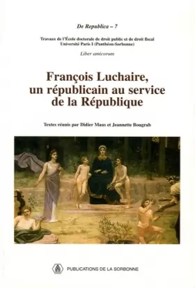 Couverture du produit · François Luchaire, un républicain au service de la République