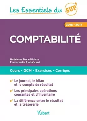 Couverture du produit · Comptabilité 2016-2017 : Cours - QCM - Entraînement - Corrigés