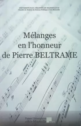 Couverture du produit · Mélanges en l'honneur de Pierre Beltrame
