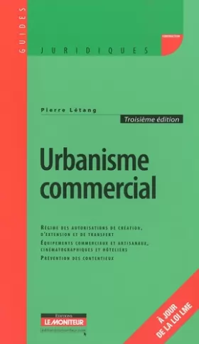 Couverture du produit · Urbanisme commercial