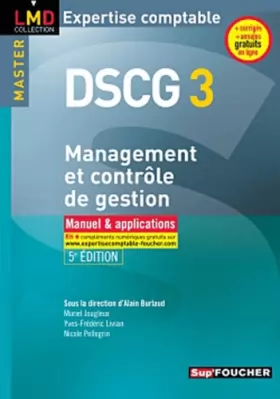 Couverture du produit · DSCG 3 Management et contrôle de gestion Manuel et applications 5e édition