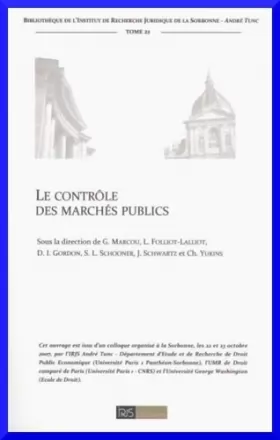 Couverture du produit · Le contrôle des marchés publics