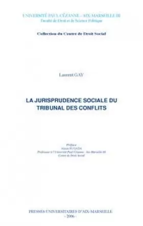 Couverture du produit · La jurisprudence sociale du tribunal des conflits
