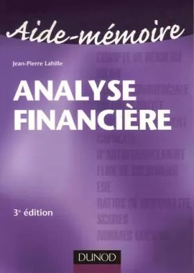 Couverture du produit · Analyse financière