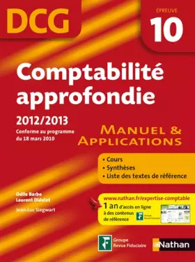 Couverture du produit · COMPTABILITE APPROFOND EPR 10