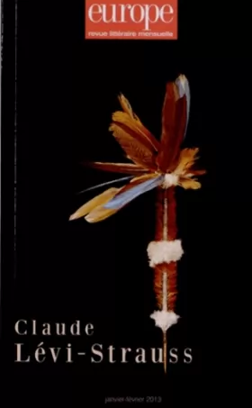 Couverture du produit · Europe, N° 1005-1006, janvie : Claude Levi-Strauss