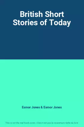 Couverture du produit · British Short Stories of Today